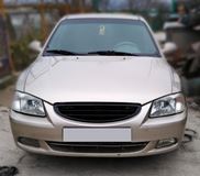 Решетка радиатора Hyundai Accent (оригинал без значка) черный ГЛЯНЕЦ