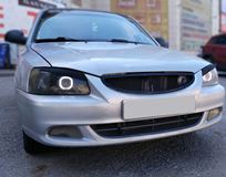 Реснички на фары косые Hyundai Accent