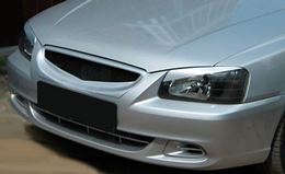 Реснички на фары косые Hyundai Accent