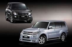 Накладка переднего бампера Mitsubishi Pajero 4 дорест. 2006-2011