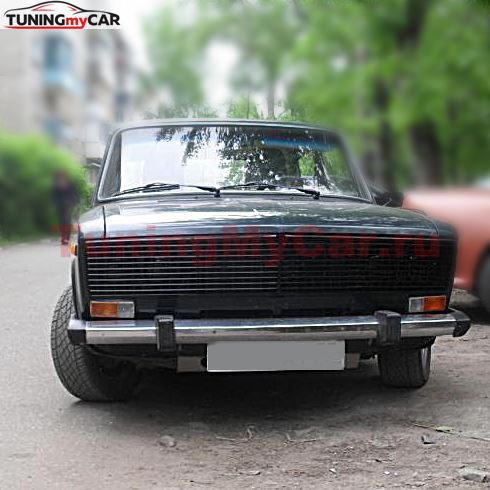 Решетка радиатора Lada ВАЗ 2106 Сплошная черная матовая