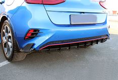 Диффузор заднего бампера KIA Ceed 3 в стиле Sport Line