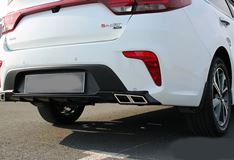Диффузор заднего бампера Kia Rio 4