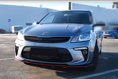 Сплиттер (губа) переднего бампера Sport Line для Kia Rio 4