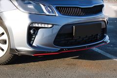 Сплиттер (губа) переднего бампера Sport Line для Kia Rio 4