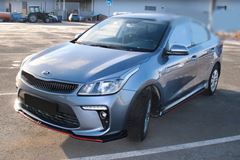 Сплиттер (губа) переднего бампера Sport Line для Kia Rio 4