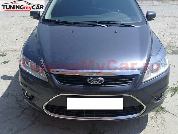 Накладки на фары (реснички) Ford Focus 2 РЕСТАЙЛИНГ