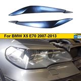 Накладки на фары (реснички) узкие для BMW X5 E70 2007 - 2013