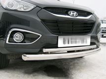 Защита переднего бампера D63/42 (дуга) для Hyundai IX35 2010-2012