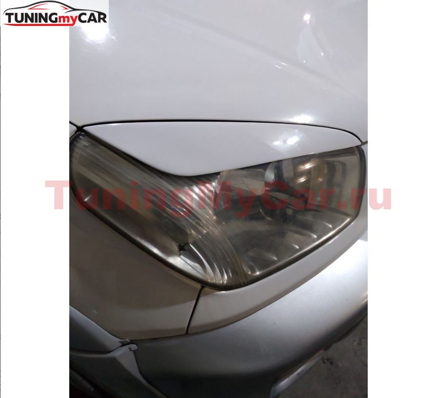 Реснички на фары для Toyota Rav4 ACA20 рестайлинг 2003-2005
