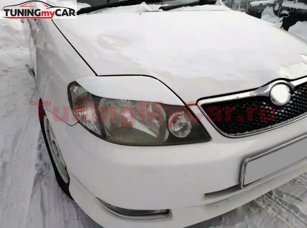 Реснички на фары (широкие) для Toyota Corolla NZE 120 2000-2007