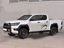 Защита переднего бампера d75х42 дуга для Toyota Hilux Black Onyx 2020-
