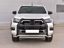 Защита переднего бампера d63 волна-d75х42 дуга для Toyota Hilux Black Onyx 2020-