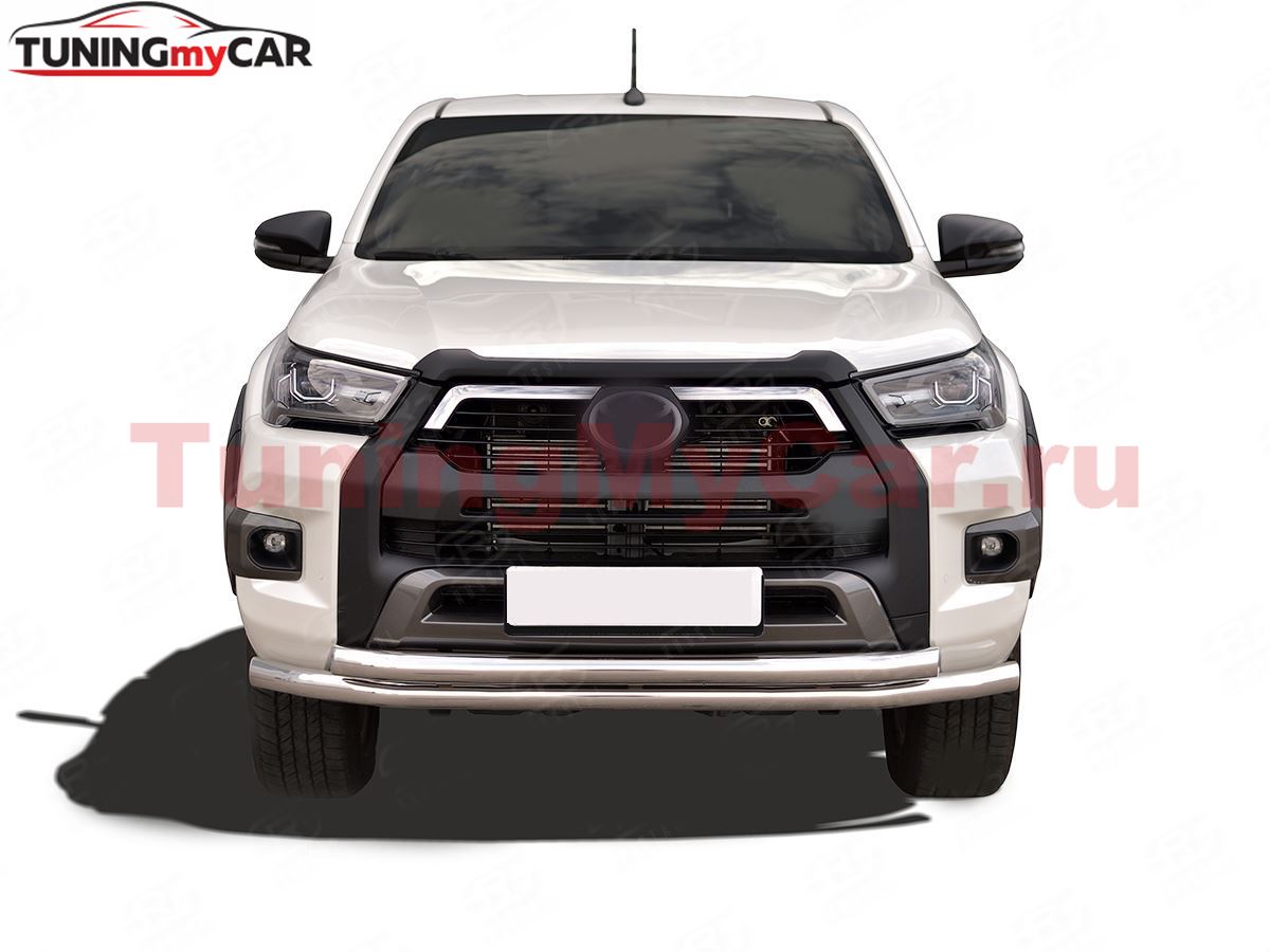 Защита переднего бампера d63 секции-d63 секции для Toyota Hilux Black Onyx 2020-
