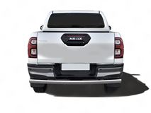 Защита заднего бампера d75х42 дуга для Toyota Hilux Black Onyx 2020-