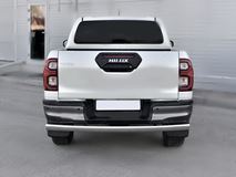 Защита заднего бампера d75х42 дуга для Toyota Hilux Black Onyx 2020-