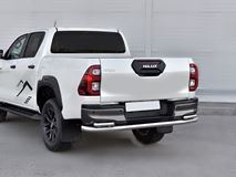Защита заднего бампера d63 секции-d42 уголки для Toyota Hilux Black Onyx 2020-