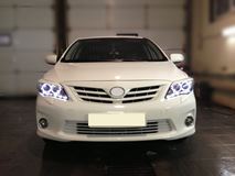 Реснички на фары для Toyota Corolla 2010-2013