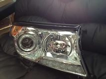 Накладки на фары (реснички) для Toyota Land Cruiser 200 2012-2015