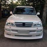 Реснички на фары для Lexus LX470 1998-2007 (абс, под покраску, 4 детали)