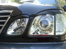 Реснички на фары для Lexus LX470 1998-2007 (абс, под покраску, 4 детали)
