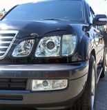 Реснички на фары для Lexus LX470 1998-2007 (абс, под покраску, 4 детали)