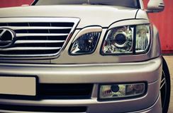 Реснички на фары для Lexus LX470 1998-2007 (абс, под покраску, 4 детали)