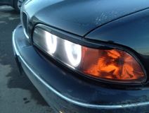 Накладки на передние фары (реснички) для BMW 5 (E39) 2001-2004