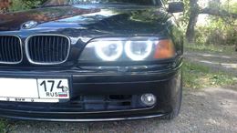 Накладки на передние фары (реснички) для BMW 5 (E39) 2001-2004