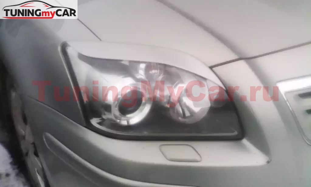 Реснички на фары для Toyota Avensis AZT 250 2006-2009 рестайлинг