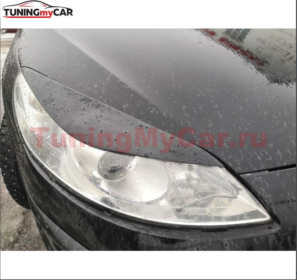 Реснички на фары для Peugeot 407 2004-2010