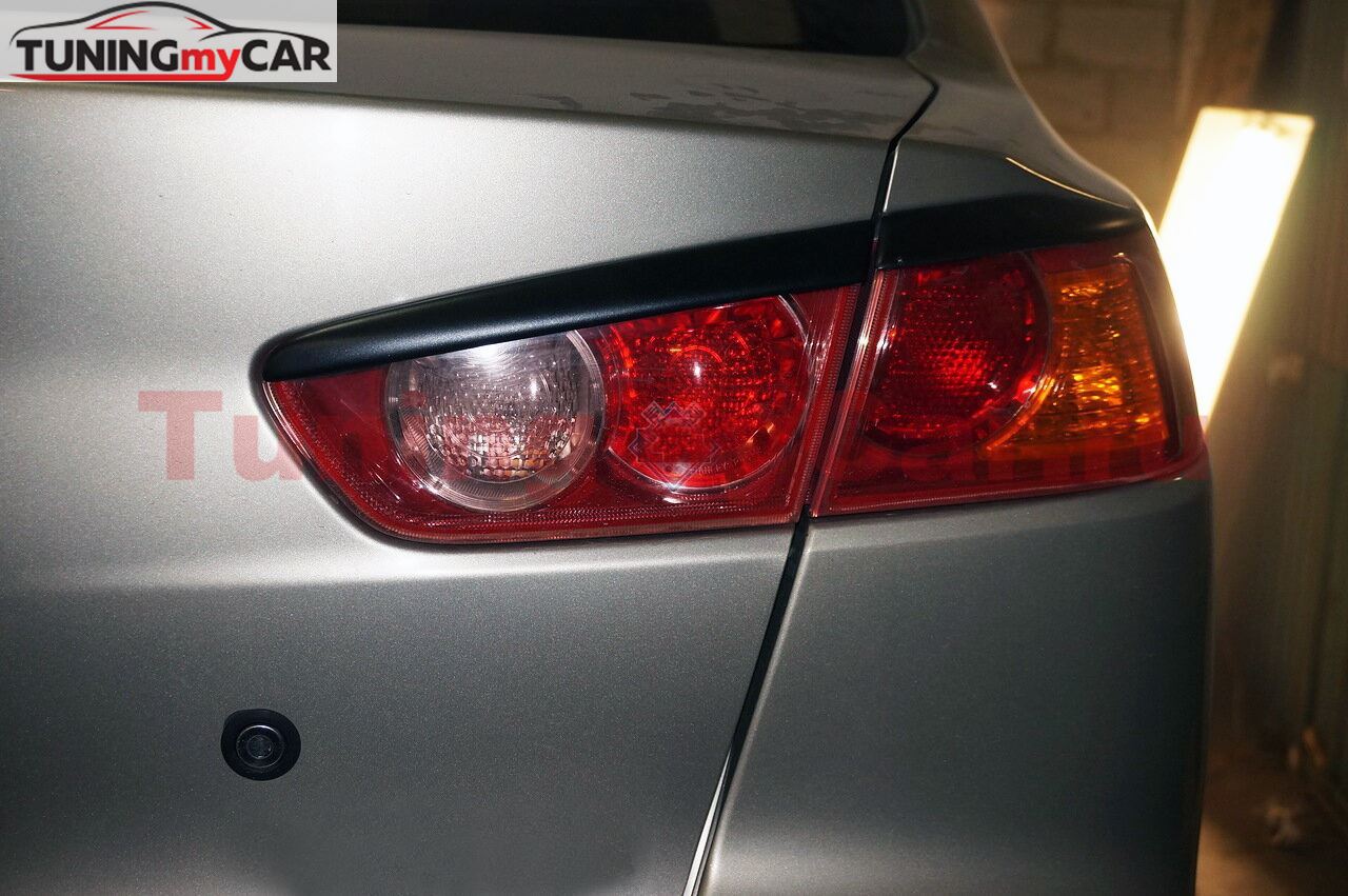 Накладки (реснички) на задние фонари Mitsubishi Lancer 10 2007-