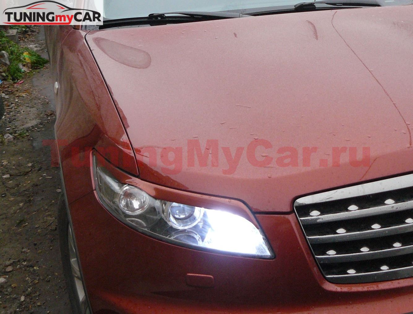 Реснички на фары для INFINITI FX 35 2003-2008
