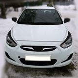 Накладки на фары (реснички) Hyundai Solaris 2011 - 2014