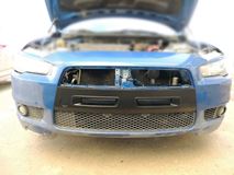 Воздуховоды (ноздри) цельные в передний бампер Mitsubishi Lancer 10 2007-2010