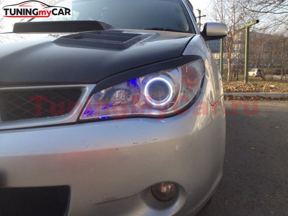 Реснички на фары для Subaru Impreza GD 2005-2007