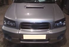 Реснички на фары для Subaru Forester SG5 ДОРЕСТАЙЛИНГ 02.2002 - 08.2005