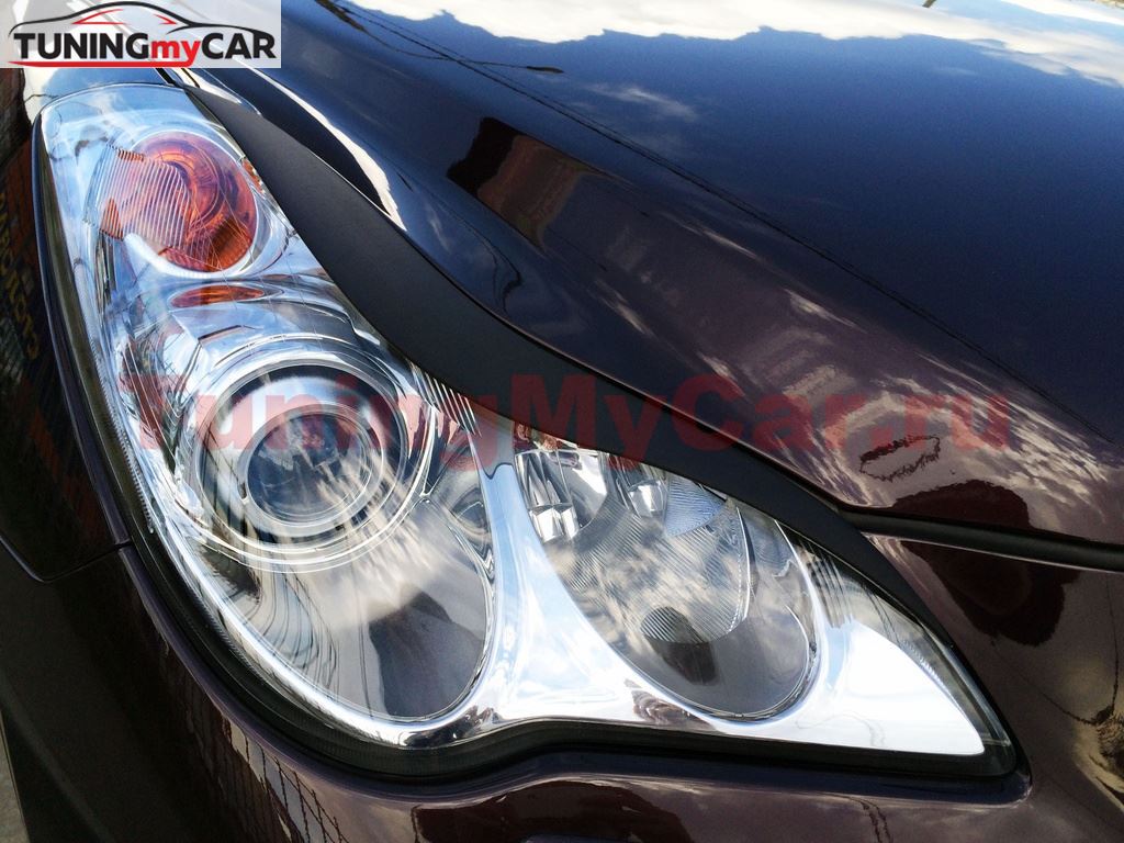 Реснички на фары для INFINITI ЕХ25, ЕХ35, ЕХ37 2007-2013 