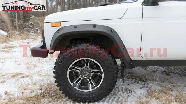 Расширители колесных арок под резанные арки (вынос 70 мм) Lada (ВАЗ) Нива 21213