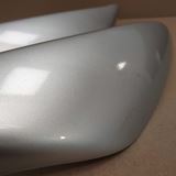 Накладки на фары крашеные в серебристый Toyota Land Cruiser Prado 120 2002-2009 (цвет 1D4 SILVER)
