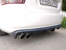 Диффузор накладка на задний бампер для Volkswagen Polo 2008-2019