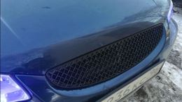 Решетка радиатора Hyundai Accent (плетенка) ЧЕРНЫЙ ЛАК