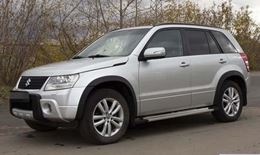 Расширители колесных арок (вынос 25 мм) Suzuki Grand Vitara 2005-2008, 2008-2012 (ШАГРЕНЬ)