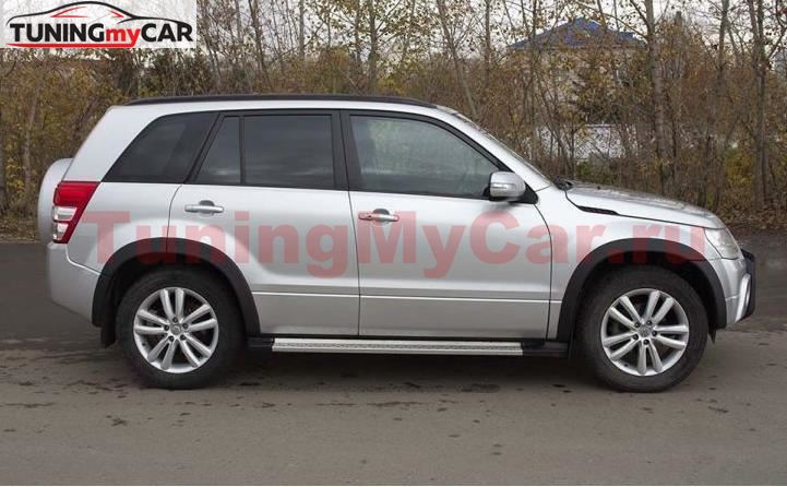 Расширители колесных арок (вынос 25 мм) Suzuki Grand Vitara 2005-2008, 2008-2012 (ШАГРЕНЬ)
