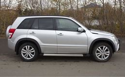 Расширители колесных арок (вынос 25 мм) Suzuki Grand Vitara 2005-2008, 2008-2012 (ШАГРЕНЬ)