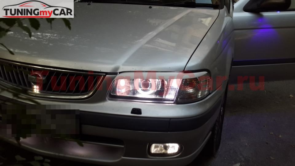 Реснички на фары для Nissan Sunny B15 1998-2004