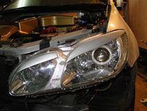 Реснички (накладки) на фары Mitsubishi Airtrek CU2W 2001-2005
