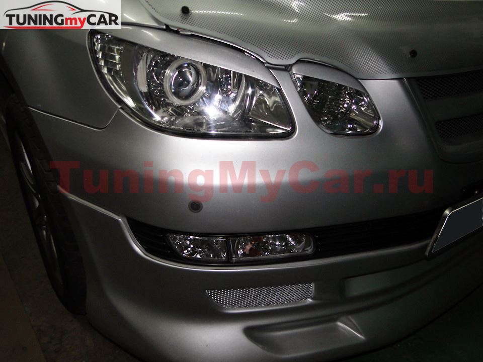 Реснички (накладки) на фары Mitsubishi Airtrek CU2W 2001-2005
