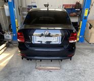 Диффузор накладка на задний бампер для Volkswagen Polo 2008-2019
