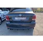 Диффузор накладка на задний бампер для Volkswagen Polo 2008-2019